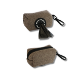 Brown Dog Leash & Poop Bag Holder Set - perro collective