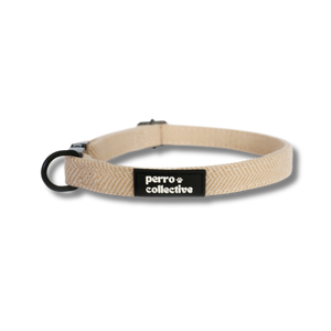 Beige Dog Collar - perro collective