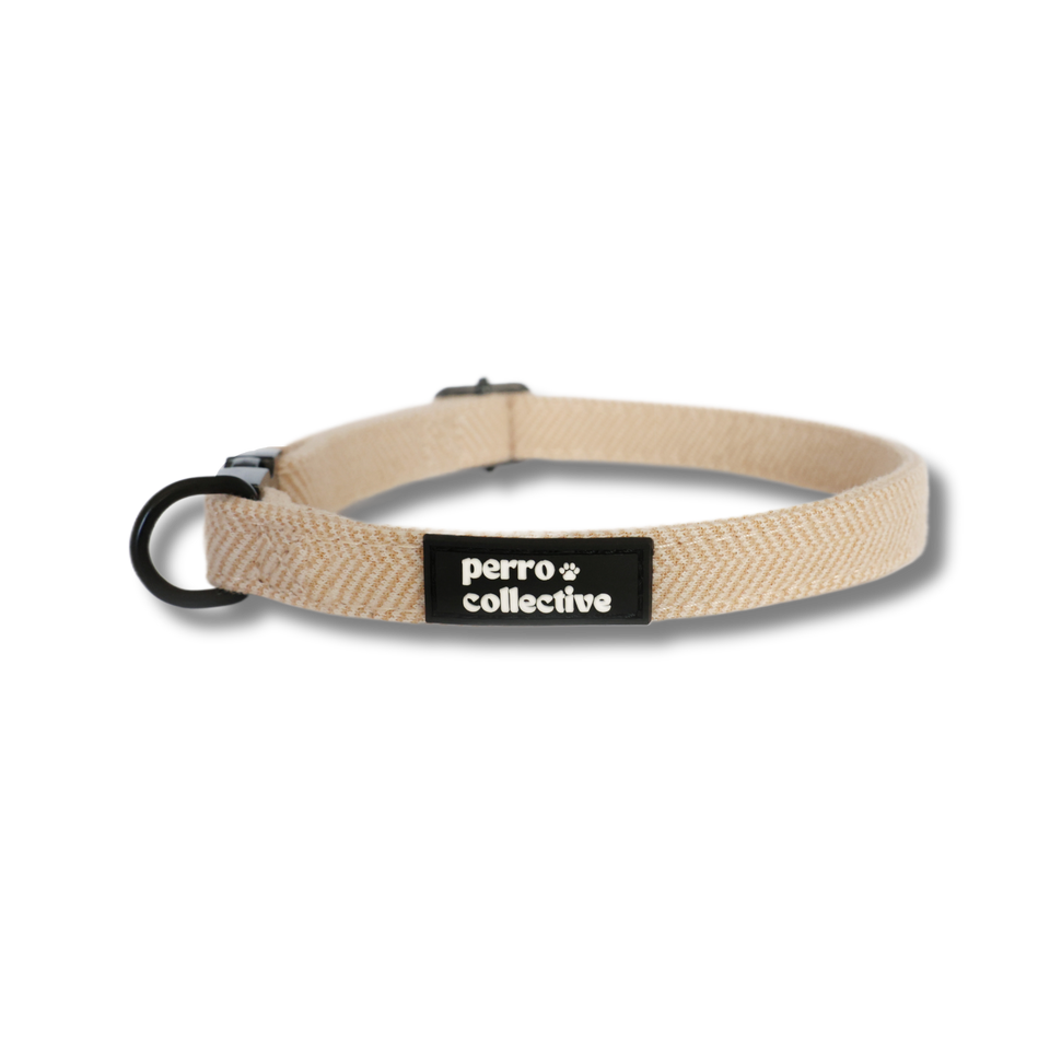 Beige Dog Collar - perro collective